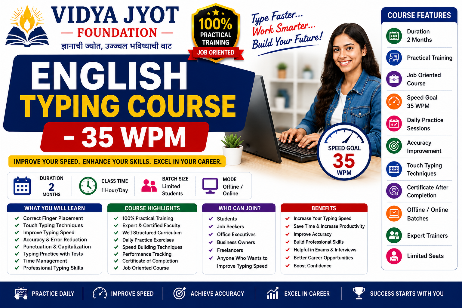 English Typing Course - 35 WPM